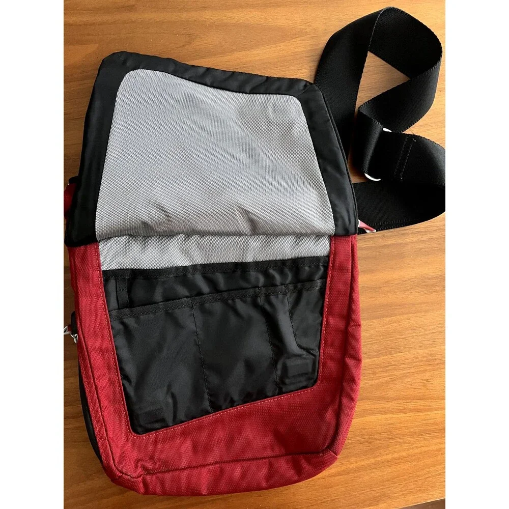 TUMI Ducati Shoulder Messenger Bag Red Crossbody